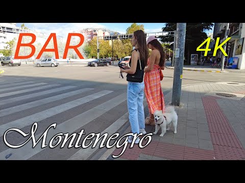 Bar, Montenegro, 🌡T+29C°🌞 - virtual travel, walking tour - 4k
