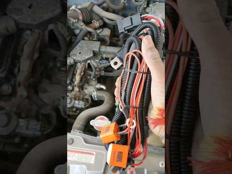 Headlight Relay Wiring Harness Installation #mechanic #automobile #wiring #shorts #headlight #suzuki