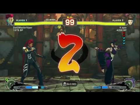 RZR Latif [Viper] vs K epix [Akuma, Juri] asreyno2002 [Rose] SSF4 Endless / Ranked