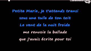 "Petite Marie" de Francis Cabrel (Paroles/Lyrics/Letra... on screen)