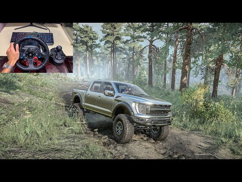 Snowrunner - Ford Raptor Extreme Forest Off Road | Logitech G29 Gameplay