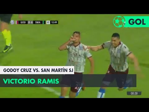 Victorio Ramis (1-0) Godoy Cruz vs San Martín SJ | Fecha 25 - Superliga Argentina 2017/2018