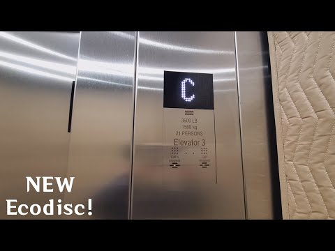 NEW!! 2022 Kone Ecodisc Traction Elevator at Cascades Casino - Delta BC