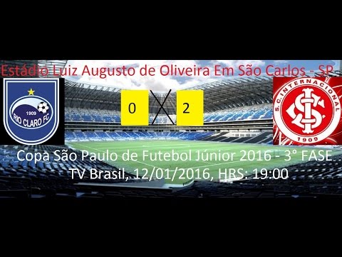 GOLS DO JOGO Rio Claro Sp 0 x 2 Internacional Rs