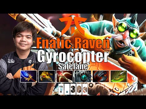 Gyrocopter Safelane | Fnatic.Raven | INSANE 981 GPM FARMING SPEED | 7.30e Gameplay Highlights