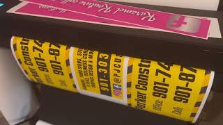 How to Make Car Magnets | door Clings with HP DesignJet T630 |Wide format printing. DIY