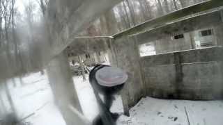 preview picture of video 'Skirmish Paintball raw footage in the snow, GoPro'