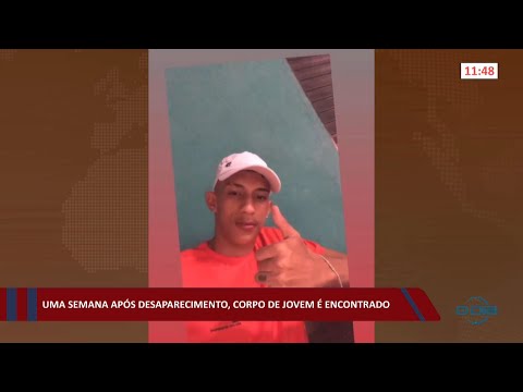 Uma semana após desaparecimento, corpo de jovem é encontrado 27 07 2022