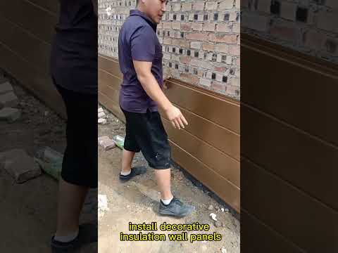 decorative insulation wall panels  #exteriorpanel #16mmmetalsiding #diy #house