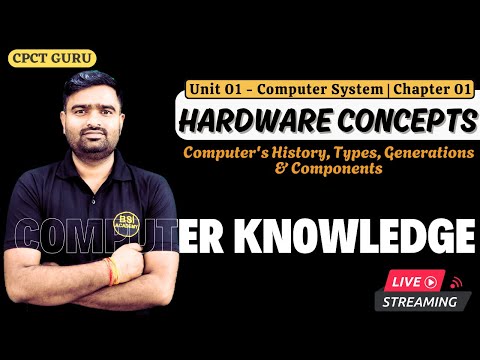 Hardware Concepts L01 (CPU) | Unit 1 - CS