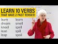 English Grammar & Spelling: VERBS with 2 PAST TENSES
