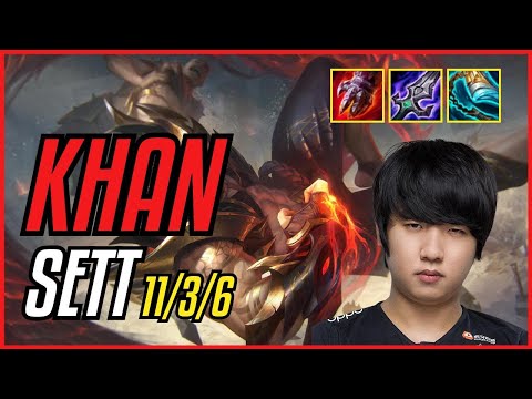 KHAN - SETT - EUW CHALLENGER - PATCH 11.9