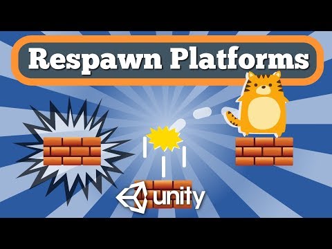 Unity 2D Tutorial How To Respawn Falling Platforms In Simple Platformer Game.