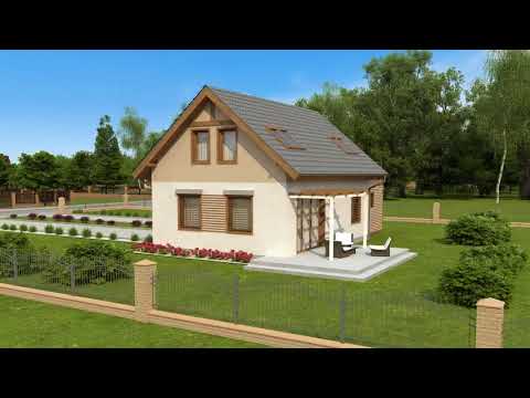 Z220 v2 - Gotowy projekt domu z poddaszem użytkowym w tradycyjnym stylu do 90 m2