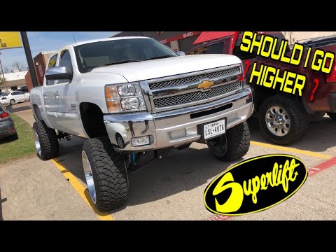 CHEVY SILVERADO 8” LIFT KIT ON 24x14 #trending #Liftedsilverado #superlift