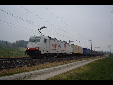 Bahnverkehr auf der Südbahn am 06.02.18 – "TX mit ex Crossrail Loks"