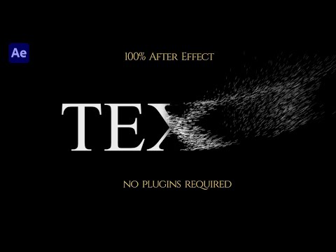 Particle Text Disintegration Animation In After Effects | Text Animation