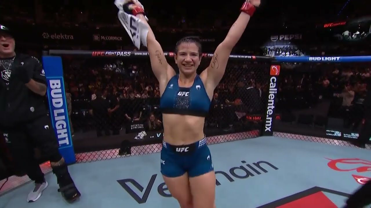 #UFCMéxico Ailin Pérez Entrevista en el Octágono