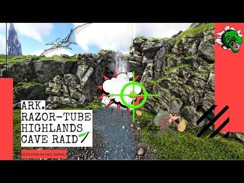 ARK PVP HIGHLANDS CAVE RAIDING☠️-Dedicated As Hell Series Raiding.