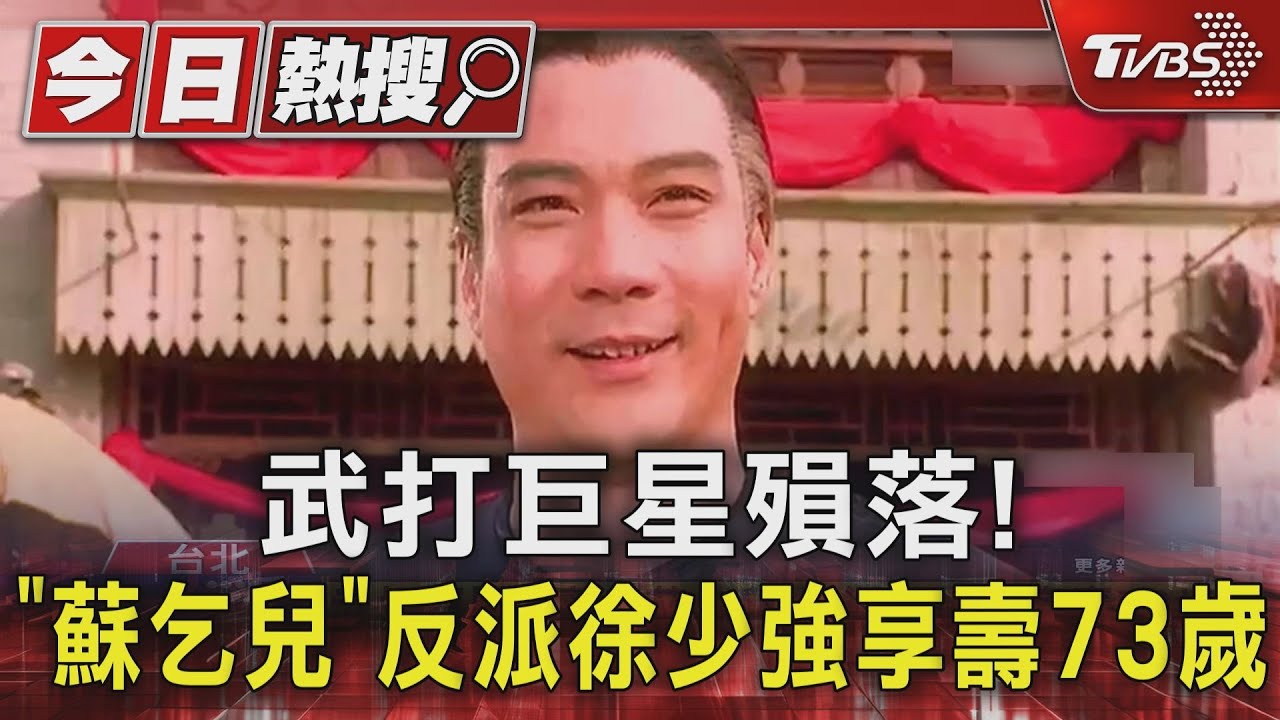 武打巨星殞落！「蘇乞兒」反派徐少強享壽73歲