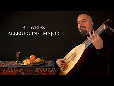 SL. Weiss - Allegro in C major - Baroque Lute, Jaroslaw Lipski