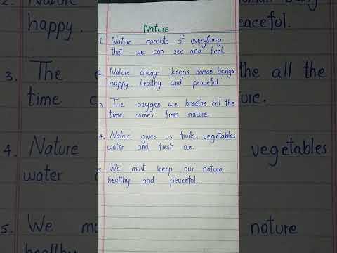 5 lines on Nature | Few sentences on Nature #5linesessay #icseboard #icsesolution