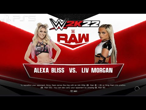 WWE 2K22 ALEXA BLISS vs LIV MORGAN - WWE RAW JUNE 27, 2022 [1080P 60FPS PS5]