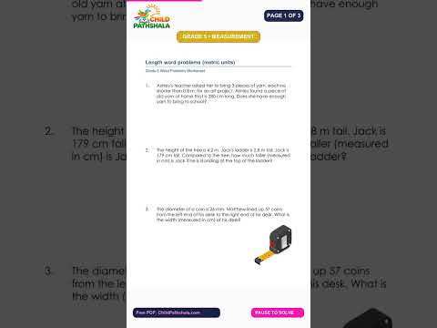 Grade 5 Length Word Problems B
