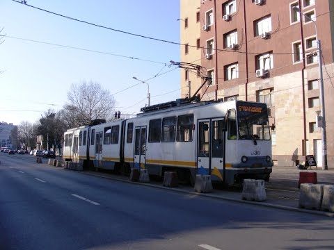 Cab view Linia 5 : Piața Băneasa - Sf. Gheorghe.