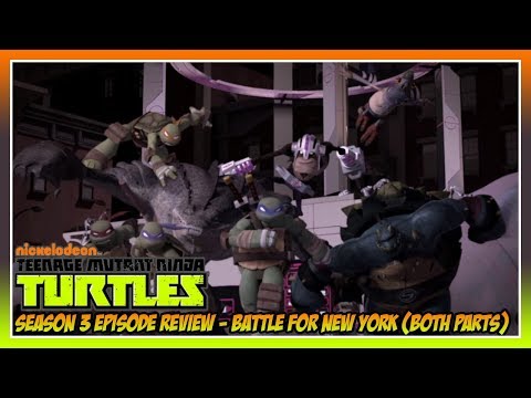 TMNT 2012 Season 3 Episode 12 & 13 Review - Battle for New York (both parts)