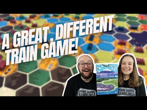 A train game with a boom! - Railway Boom Board Game Review