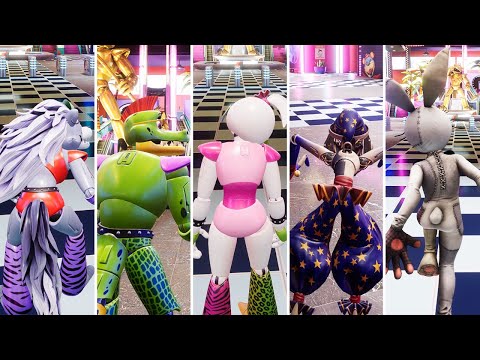 FNAF Security Breach - Playing As Glamrock Animatronics To Hunt Gregory