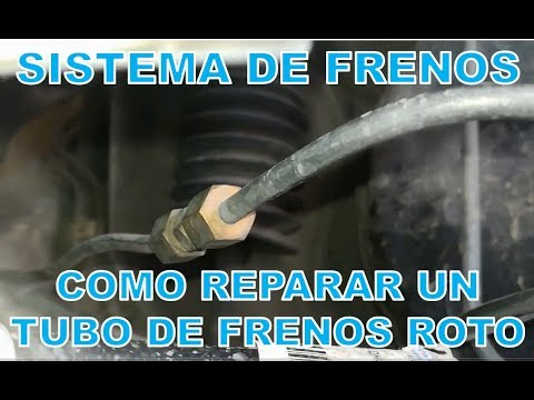 What to do if a brake system tube breaks or leaks