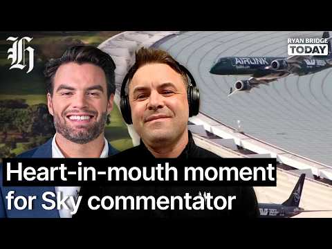 Thumbnail for 'I genuinely freaked out': Heart-in-mouth moment for Sky commentator | Ryan Bridge TODAY