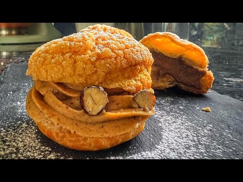Les Choux craquelins au praliné & les Profiteroles