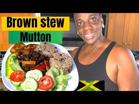 How I Prepare Jamaican STEW MUTTON and Gungo Rice and Peas | Val’s Kitchen