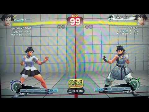 SSF4 AE: FAXgimoto (Makoto) vs h-hiromi (Makoto)