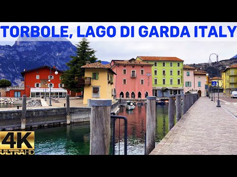 [4K] 🇮🇹 TORBOLE, LAGO DI GARDA ITALY WALKING TOUR