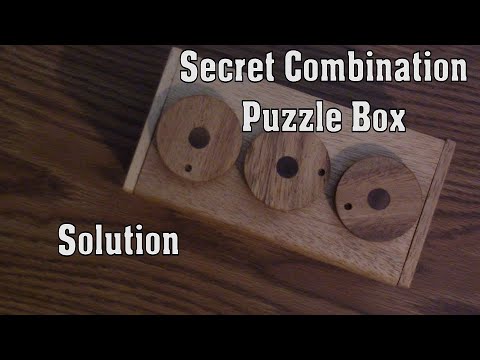 Three Gear Combination Puzzle Box | Solution