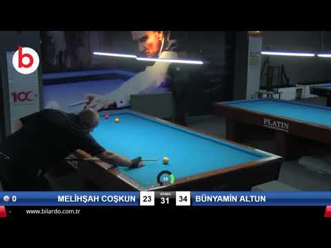 MELİHŞAH COŞKUN & BÜNYAMİN ALTUN Bilardo Maçı - 4 EYLÜL BİLARDO ŞAMPİYONASI - SİVAS-1.TUR