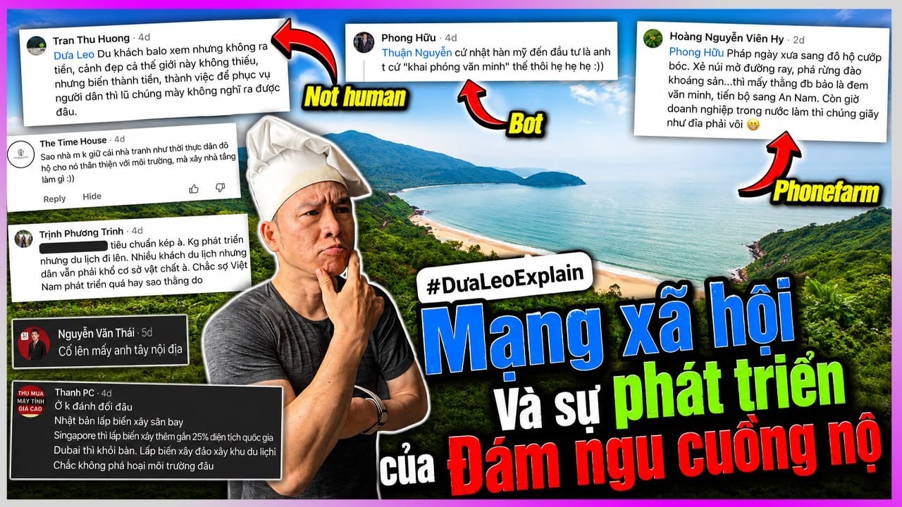 Mạng xã hội và sự phát triển của đám ngu cuồng nộ #DưaLeoExplain