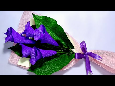 Calla Lily  Paper Flower Making From Crepe Paper| DIY Crafts