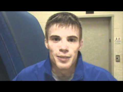 Nebraska-Kearney's Dalton Jensen after his quarterfinal win