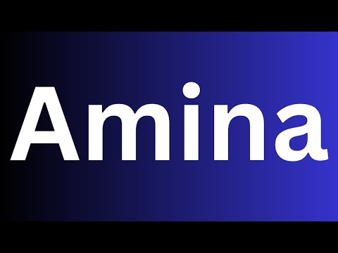 How to pronounce Amina perfectly? How to say Amina? How to speak Amina?