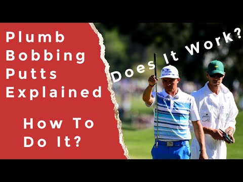 Part of a video titled Does Plumb Bobbing Work For Putting? How To Plumb Bob Putts - YouTube