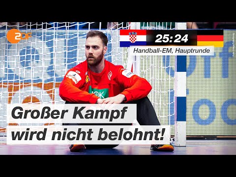 Kroatien - Deutschland 25:24 - Highlights | Handball-EM 2020 - ZDF