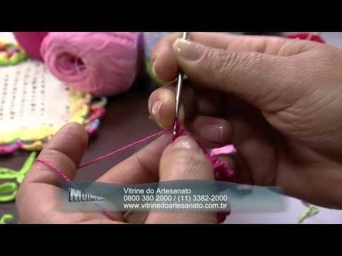 Mulher.com 03/07/2014 - Jogo Americano Croche Vitrine por Maria Jose - Parte 1