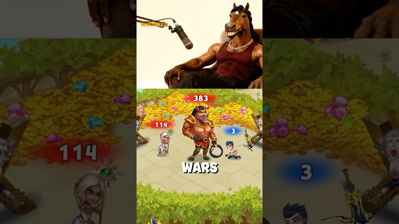 筋肉ホースの人生アドバイス🐴💪 #games #herowars