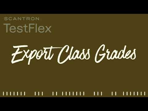 Export Class Grades