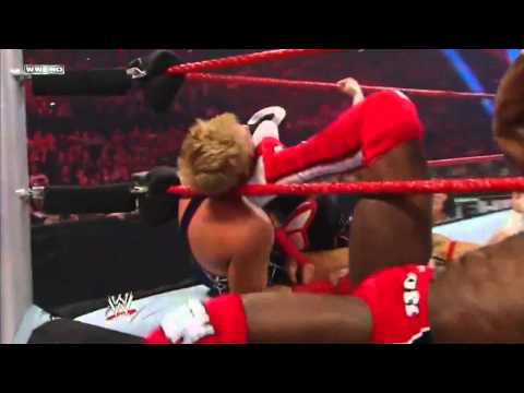 Stereo Dropkicks to cornered opponent   Air Boom